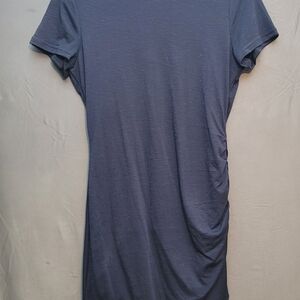 Navy Blue Short Sleeve Mini Dress